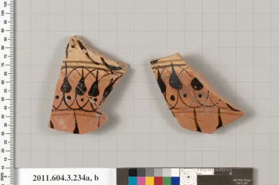 Terracotta fragment of a neck-amphora of Nicosthenic shape (jar)?