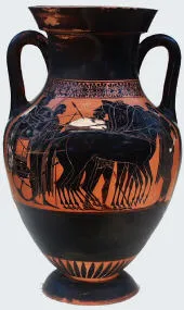 AMPHORA, BELLY, TYPE B (ATHENIAN, BLACK-FIGURE)