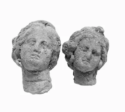 Head with Melon Coiffure and Wreath