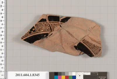 Terracotta fragment of a kylix (drinking cup)