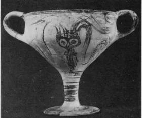 CUP (MYCENEAN, RED-BROWN ON BUFF WARE)