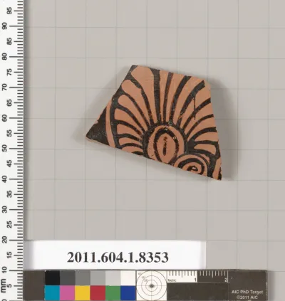 Terracotta fragment of a kylix (drinking cup)