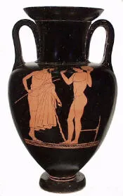 AMPHORA, NECK (ATHENIAN, RED-FIGURE)