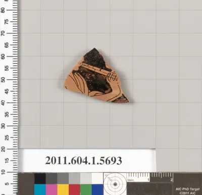 Terracotta fragment of a kylix (drinking cup)