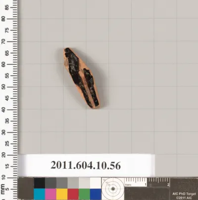 Terracotta fragment of a kylix (drinking cup)