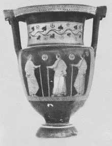 KRATER, COLUMN (SOUTH ITALIAN, APULIAN, RED-FIGURE)
