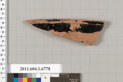 Terracotta fragment of a kylix (drinking cup)