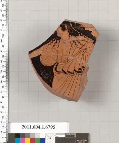 Terracotta fragment of a kylix (drinking cup)