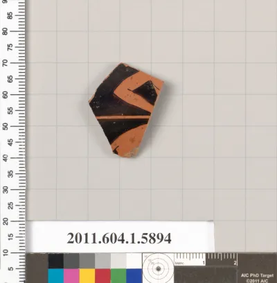 Terracotta fragment of a kylix (drinking cup)