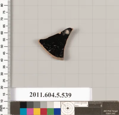 Terracotta fragment of a kylix (drinking cup)