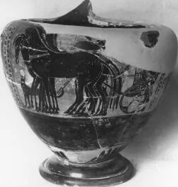 KRATER, COLUMN (ATHENIAN, BLACK-FIGURE)