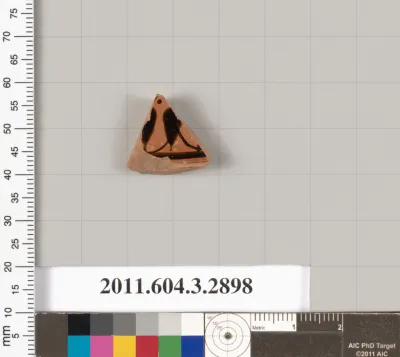 Terracotta fragment of a closed shape