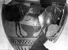 AMPHORA, NECK (ATHENIAN, BLACK-FIGURE)