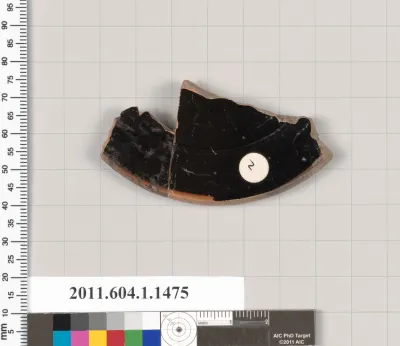 Terracotta fragment of a kylix (drinking cup)