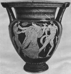 KRATER, COLUMN (ATHENIAN, RED-FIGURE)