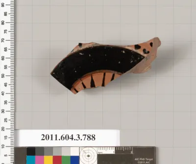 Terracotta fragment of a lid