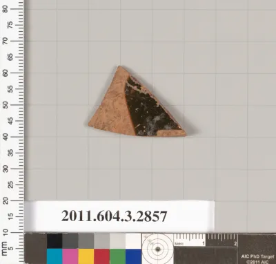 Terracotta fragment of a closed shape