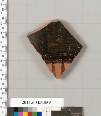 Terracotta fragment of a column-krater (bowl for mixing wine and water)