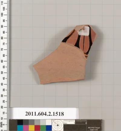 Terracotta fragment of a skyphos (deep drinking cup)