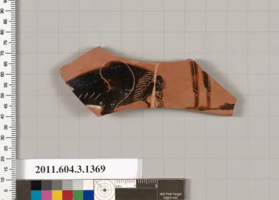 Terracotta fragment of a skyphos (deep drinking cup)