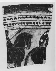 KRATER, CALYX, FRAGMENT (ATHENIAN, BLACK-FIGURE)