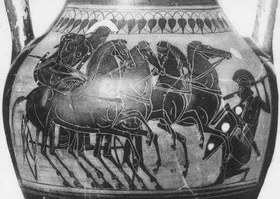 AMPHORA, BELLY, TYPE B (ATHENIAN, BLACK-FIGURE)