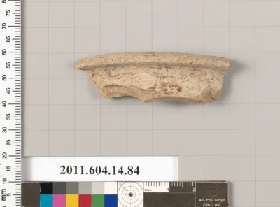 Terracotta fragment of a vase?