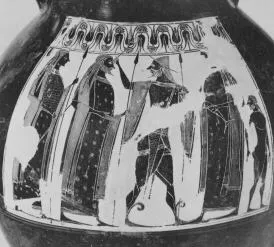 AMPHORA, BELLY, TYPE B (ATHENIAN, BLACK-FIGURE)