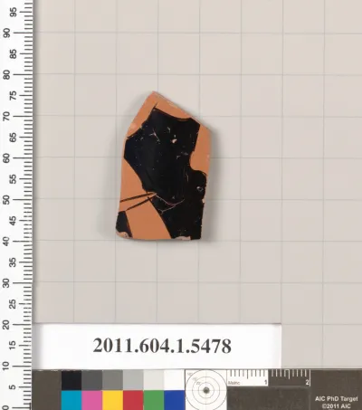 Terracotta fragment of a kylix (drinking cup)