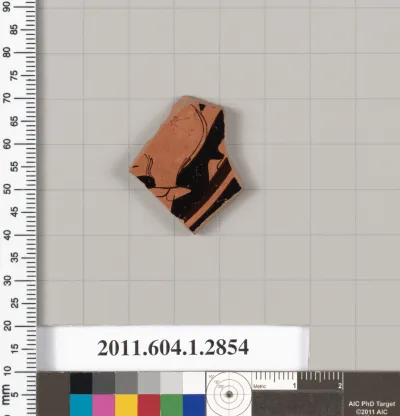 Terracotta fragment of a kylix (drinking cup)