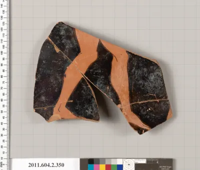 Terracotta fragment of a column-krater (bowl for mixing wine and water)