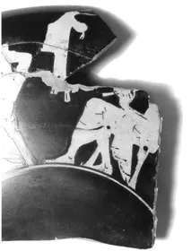 CUP, FRAGMENT (ATHENIAN, RED-FIGURE)