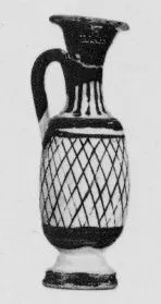 LEKYTHOS (SOUTH ITALIAN, CAMPANIAN, BLACK PATTERN)