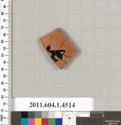 Terracotta fragment of a kylix (drinking cup)