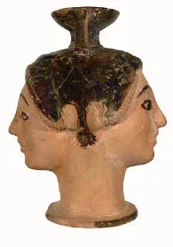 FIGURE VASE, AMPHORISKOS (ATHENIAN, RED-FIGURE)