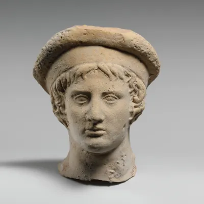 Terracotta head of a youth