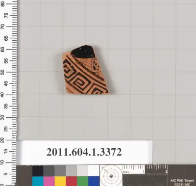 Terracotta fragment of a kylix (drinking cup)