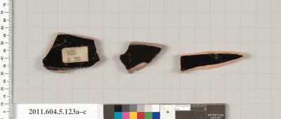 Terracotta fragments of stemless kylikes (drinking cups)?