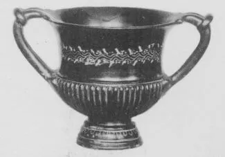 KANTHAROS (TEANO WARE, BLACK GLAZE)