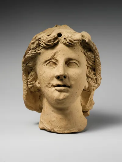 Terracotta head of a youth