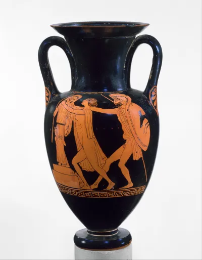 Terracotta Nolan neck-amphora (jar)