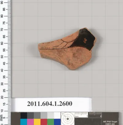 Terracotta fragment of a kylix (drinking cup)