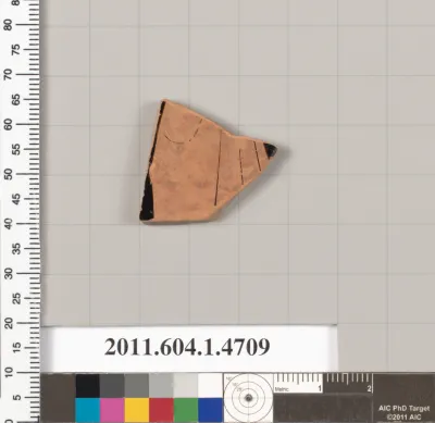 Terracotta fragment of a kylix (drinking cup)