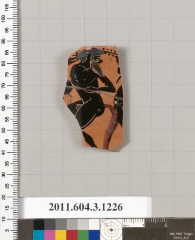 Terracotta rim fragment of a kyathos (cup-shaped ladle)