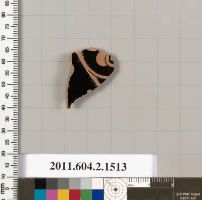 Terracotta fragment of a skyphos (deep drinking cup)