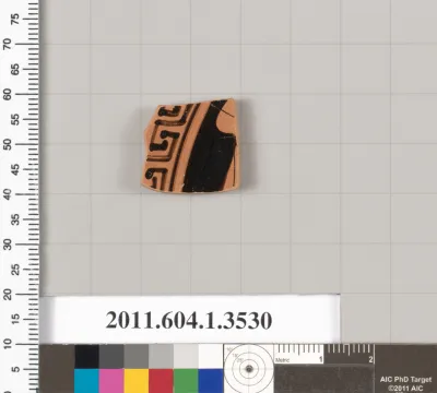 Terracotta fragment of a kylix (drinking cup)