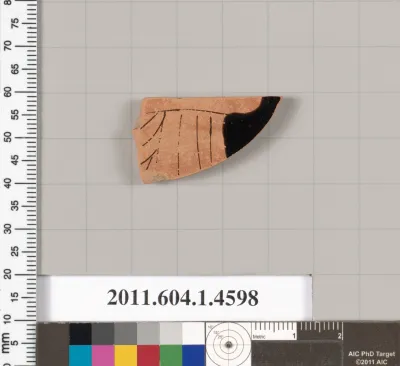 Terracotta fragment of a kylix (drinking cup)