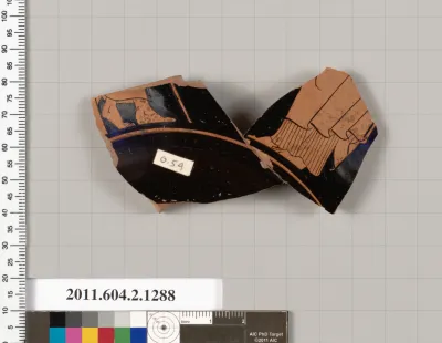 Terracotta fragment of a skyphos (deep drinking cup)