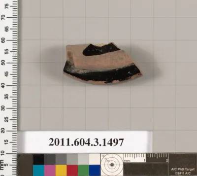 Terracotta fragment of a skyphos (deep drinking cup)