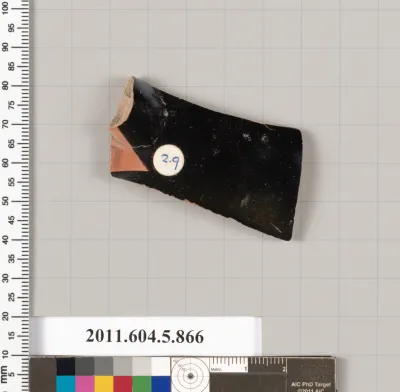 Terracotta fragment of a kylix (drinking cup)